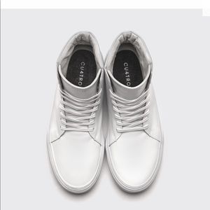 CUATRO NORRIS | WHITE UNISEX LEATHER SHOES new in box comes with dust bags